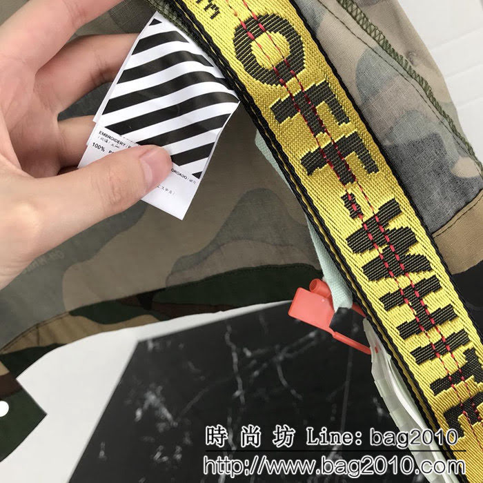 OFF WHITECAMOUFLAGE FIELD JACKET迷彩夾克外套 迷彩綠色長袖野戰夾克 ydi1073